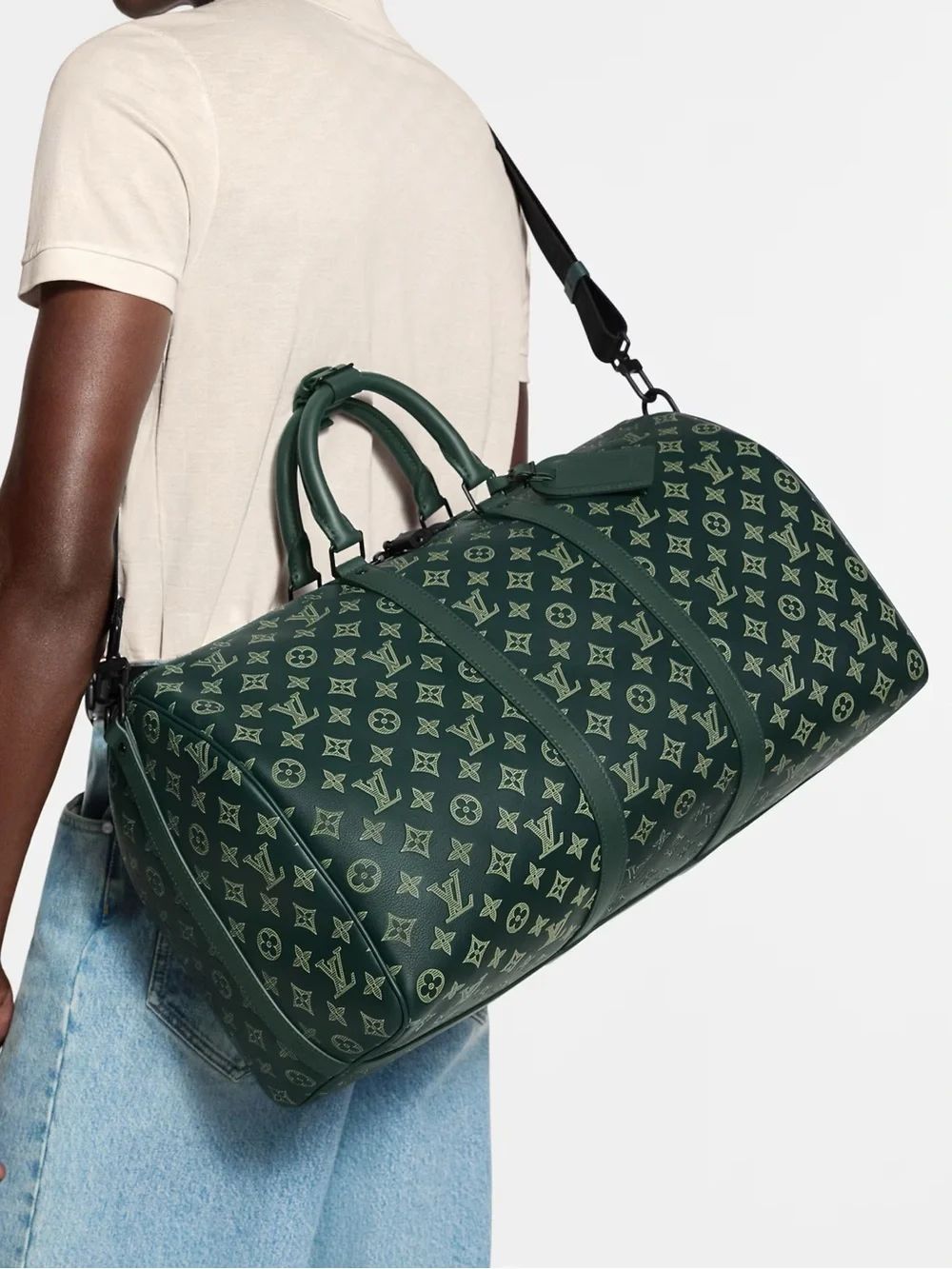 Louis Vuitton - Keepall Bandoulière 50 - RARE DISCONTINUED GREEN COLORWAY